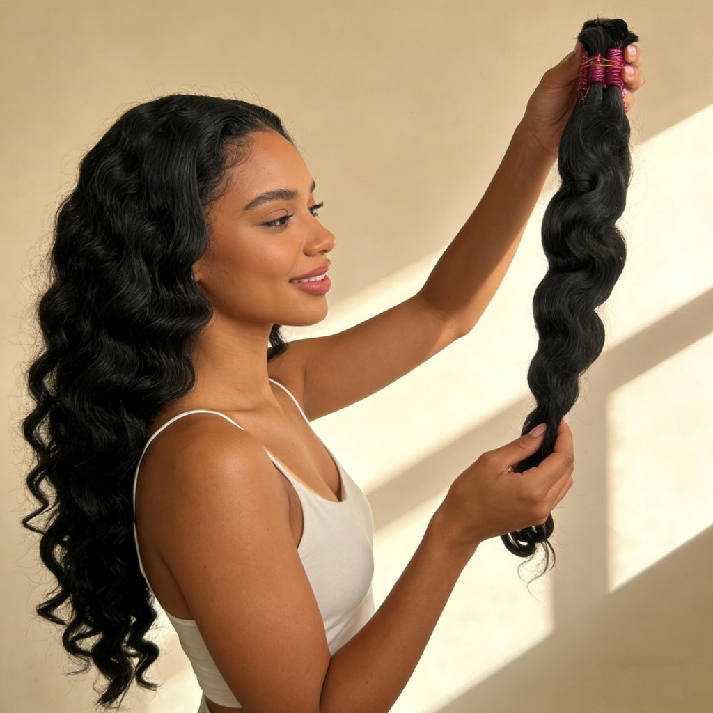 Cabelo indiano ondulado 100g cabelo 100% humano45cm 55cm 65cm 75cm mega hair envio imediato