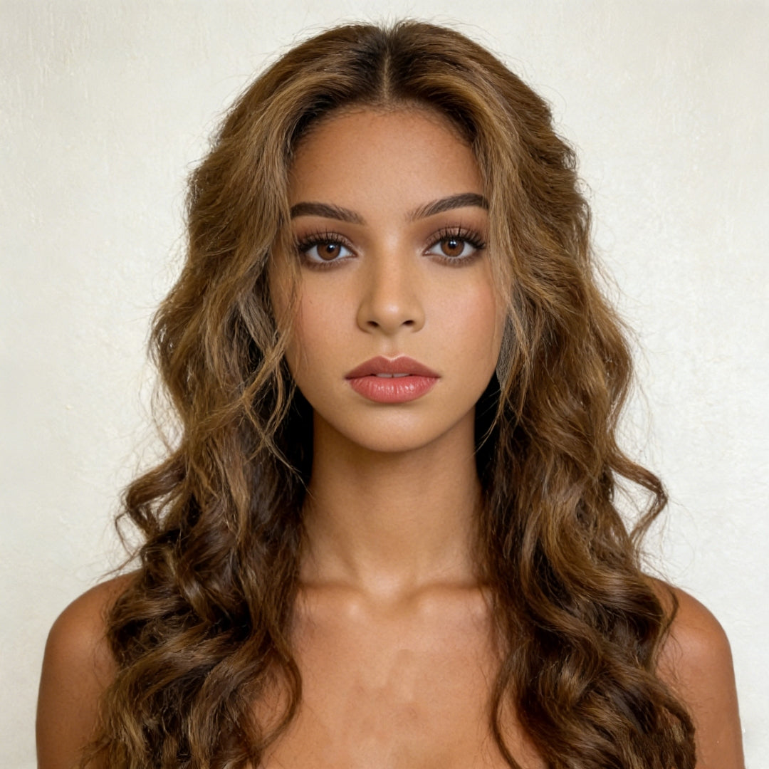 ondulado Peruca loiro frontal de renda 13*4 cabelo 100% humano natural repartição livre 60cm 65cm envio imediato