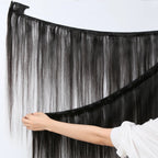 Cabelo birmanês liso Na Tela 50g Cabelo 100% Humano 45cm 55cm 65cm 70cm mega hair envio imediato