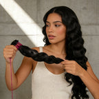 Cabelo indiano ondulado 100g cabelo 100% humano45cm 55cm 65cm 75cm mega hair envio imediato