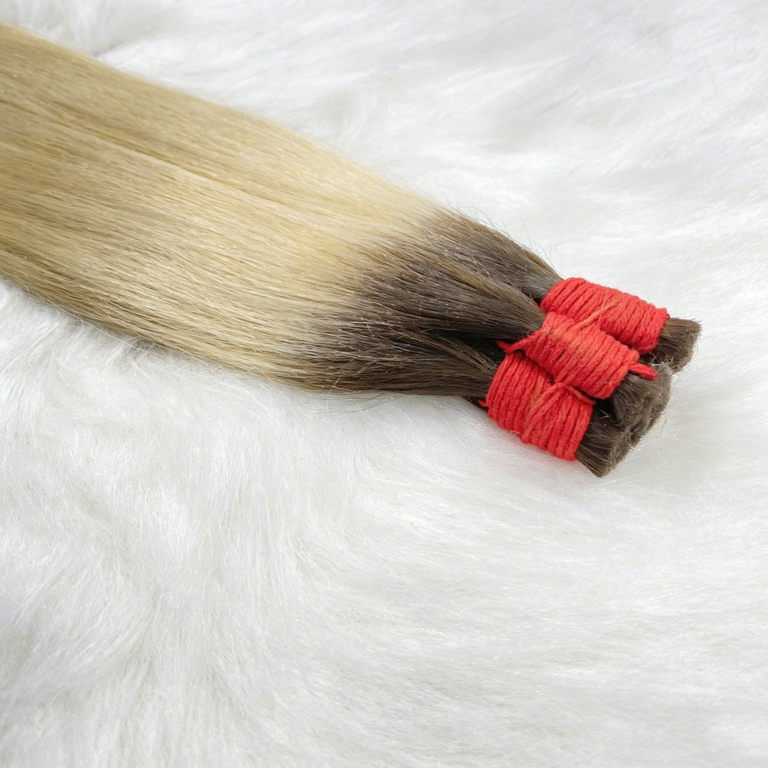 Cabelo vietnamita liso natural Loiro Raiz Esfumada 100g cabelo 100% humano 55cm, 65cm 75cm,  mega hair envio imediato