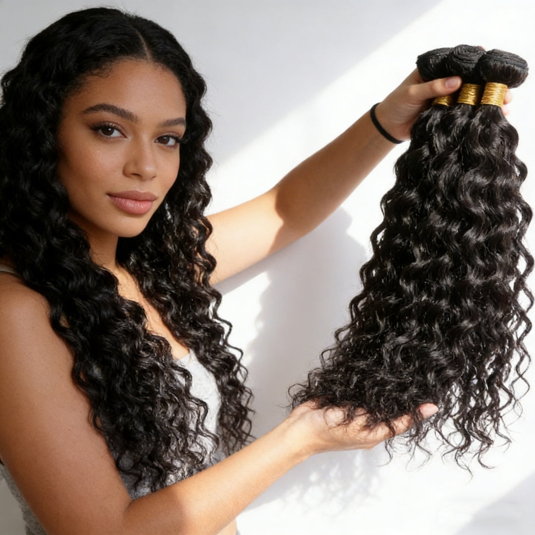 Cabelo birmanês cacheado Na Tela 50g Cabelo 100% Humano mega hair 45cm 55cm 65cm 70cm mega hair envio imediato