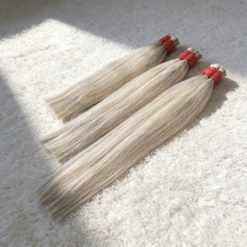 Cabelo vietnamita Loiro Mesclado liso natural cabelo 100% humano mega hair 55cm, 65cm 75cm,  100g-300g Pode ser enviado imediatamente