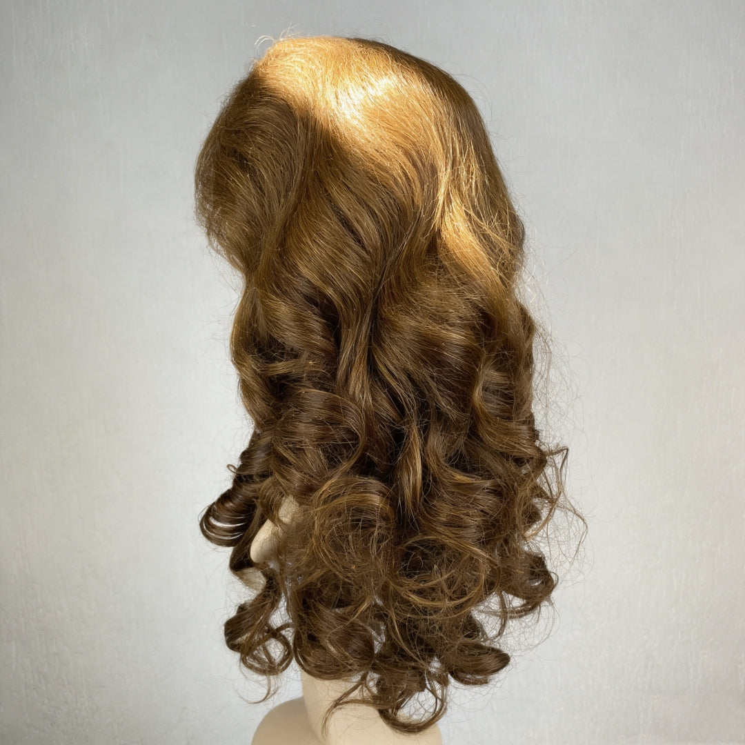 ondulado Peruca loiro frontal de renda 13*4 cabelo 100% humano natural repartição livre 60cm 65cm envio imediato