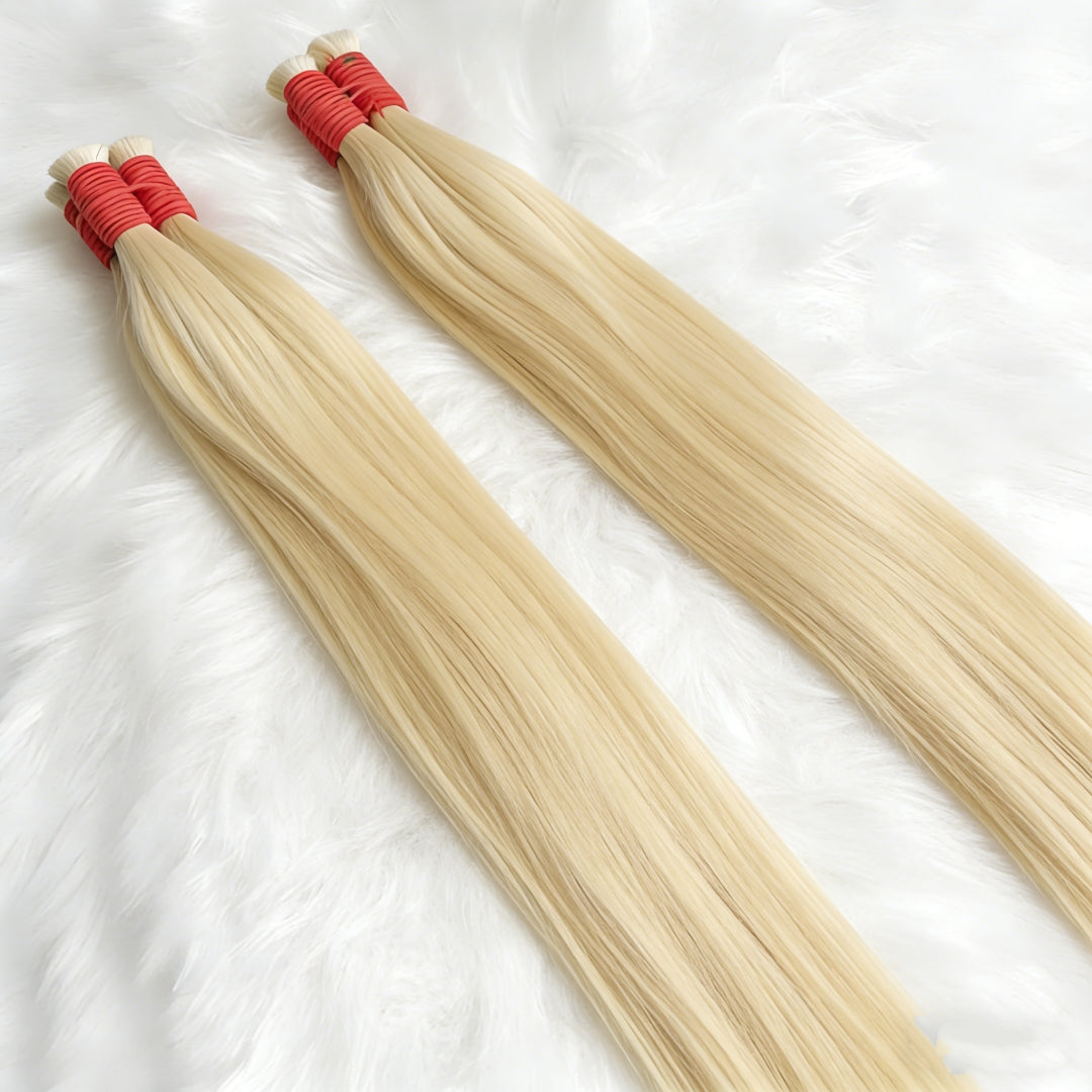 Cabelo vietnamita liso natural loiro 100g cabelo 100% humano 55cm, 65cm 75cm mega hair envio imediato