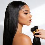 Cabelo birmanês liso Na Tela 50g Cabelo 100% Humano 45cm 55cm 65cm 70cm mega hair envio imediato