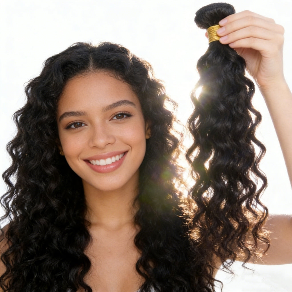 Cabelo birmanês cacheado Na Tela 50g Cabelo 100% Humano mega hair 45cm 55cm 65cm 70cm mega hair envio imediato