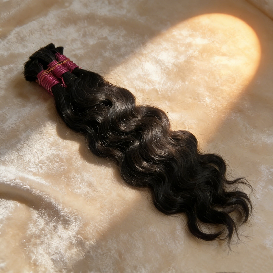 Cabelo indiano ondulado 100g cabelo 100% humano45cm 55cm 65cm 75cm mega hair envio imediato