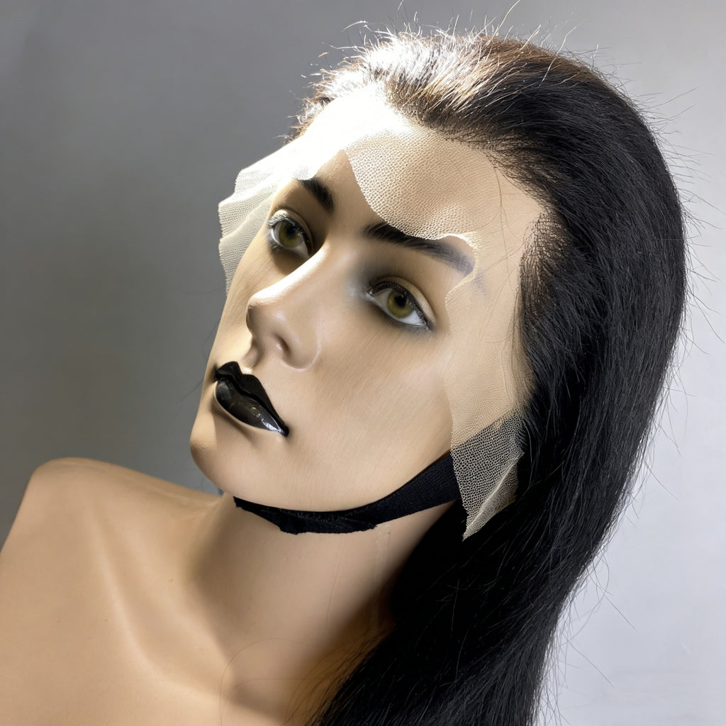 liso Peruca frontal de renda 13*4 cabelo 100% humano natural repartição livre 75cm 80cm envio imediato