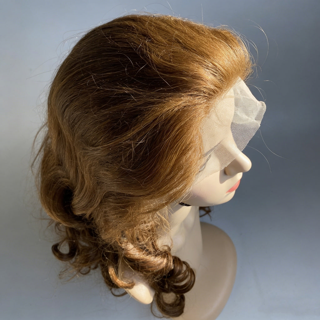 ondulado Peruca loiro frontal de renda 13*4 cabelo 100% humano natural repartição livre 60cm 65cm envio imediato