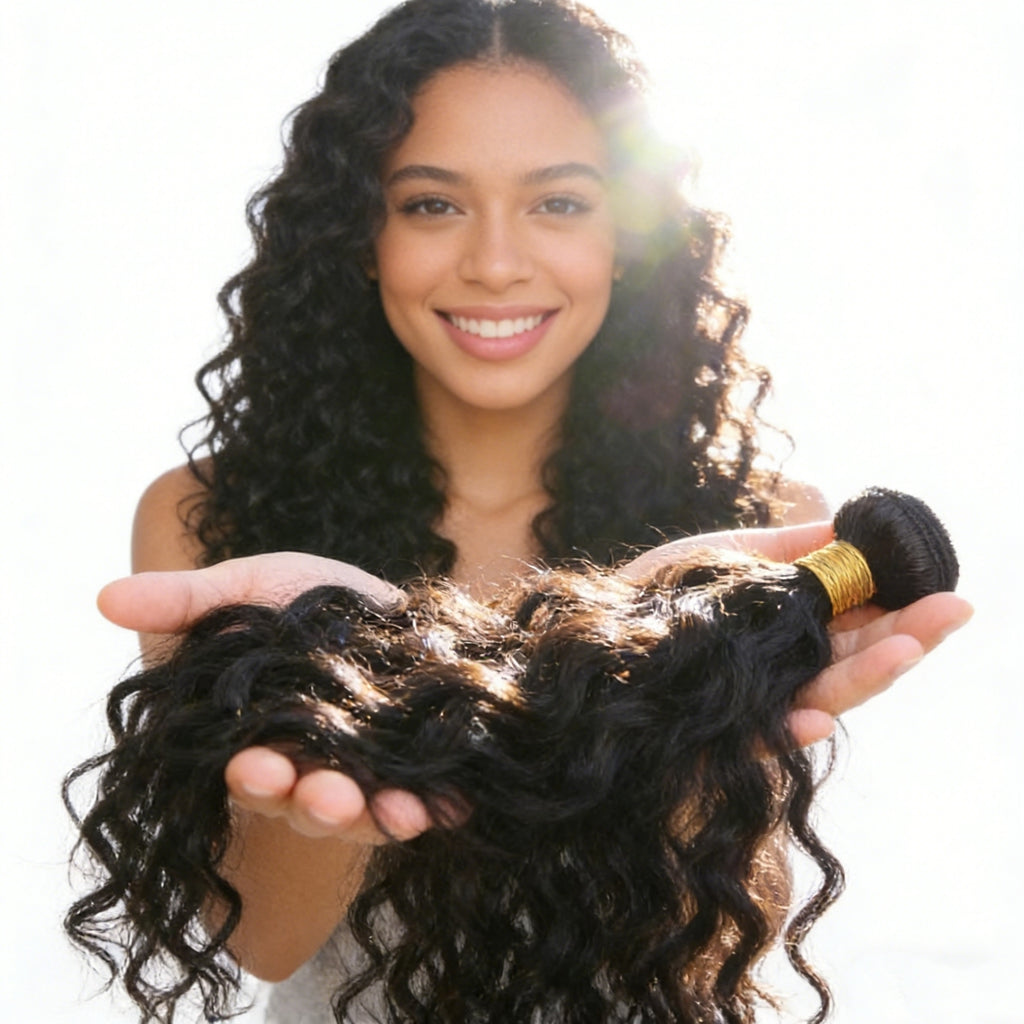 Cabelo birmanês cacheado Na Tela 50g Cabelo 100% Humano mega hair 45cm 55cm 65cm 70cm mega hair envio imediato