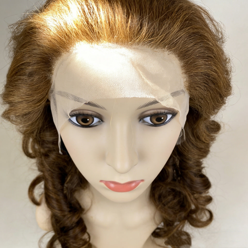 ondulado Peruca loiro frontal de renda 13*4 cabelo 100% humano natural repartição livre 60cm 65cm envio imediato