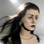 liso Peruca frontal de renda 13*4 cabelo 100% humano natural repartição livre 75cm 80cm envio imediato