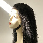 cacheado Peruca frontal de renda 13*4 cabelo 100% humano natural repartição livre 65cm envio imediato