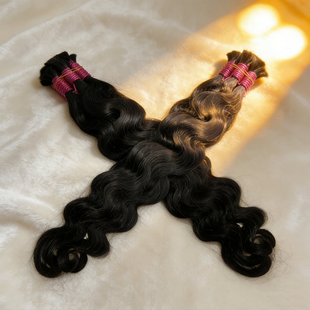 Cabelo indiano ondulado 100g cabelo 100% humano45cm 55cm 65cm 75cm mega hair envio imediato