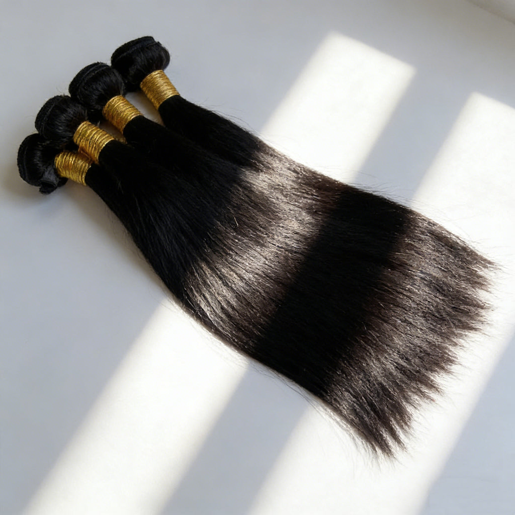 Cabelo birmanês liso Na Tela 50g Cabelo 100% Humano 45cm 55cm 65cm 70cm mega hair envio imediato