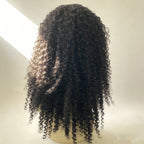 cacheado Peruca frontal de renda 13*4 cabelo 100% humano natural repartição livre 65cm envio imediato