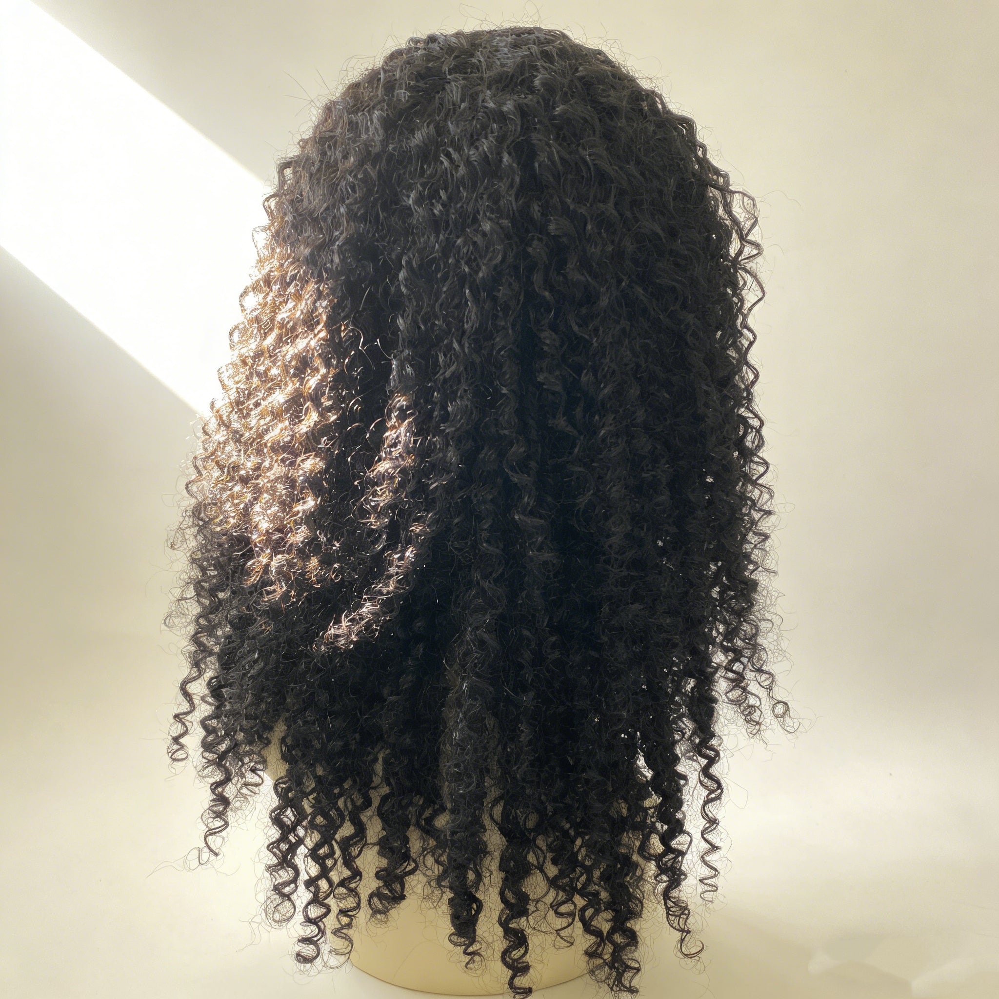 cacheado Peruca frontal de renda 13*4 cabelo 100% humano natural repartição livre 65cm envio imediato