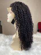 cacheado Peruca frontal de renda 13*4 cabelo 100% humano natural repartição livre 65cm envio imediato