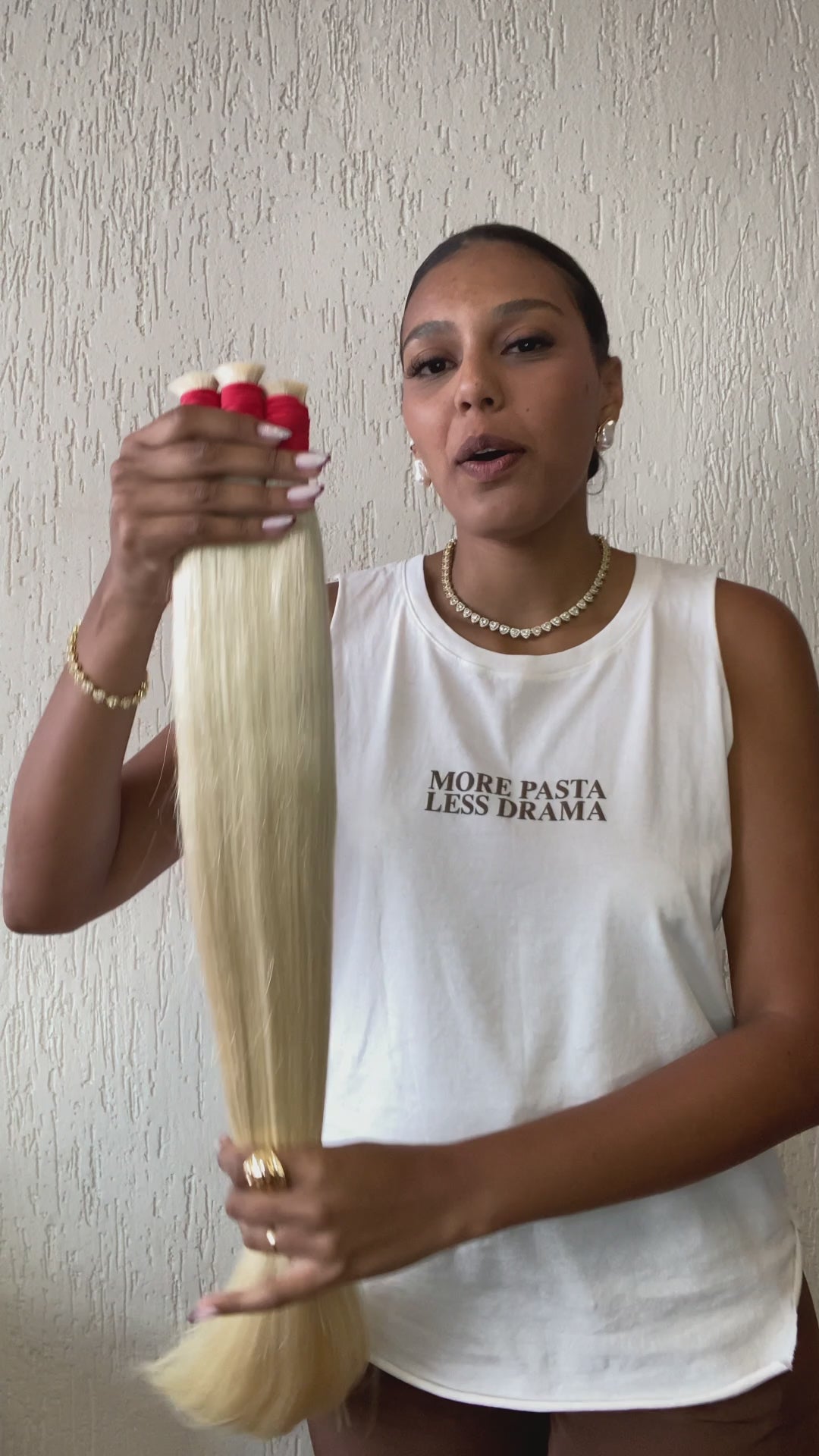 Cabelo vietnamita liso natural loiro 100g cabelo 100% humano 55cm, 65cm 75cm mega hair envio imediato